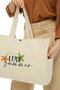 Zoozie Bags Bolsa Tote de Lona en Crema